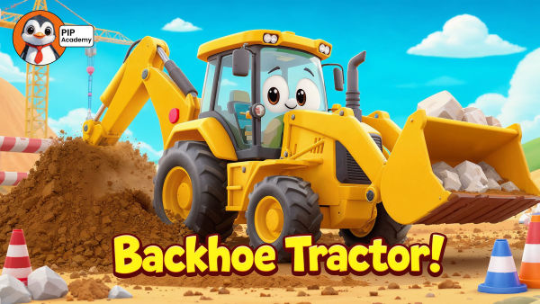 Backhoe Excavator for Kids | Goally TV